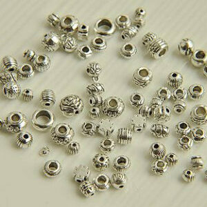 drum bead - tube spacer beads - metal drum beads- tube spacer beads - beads for you 10pcs