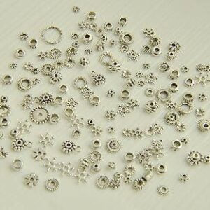 drum bead - tube spacer beads - metal drum beads- tube spacer beads - beads for you 10pcs