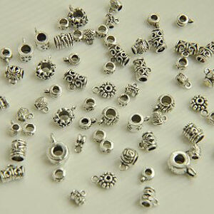 drum bead - tube spacer beads - metal drum beads- tube spacer beads - beads for you 10pcs