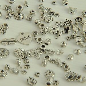 drum bead - tube spacer beads - metal drum beads- tube spacer beads - beads for you 10pcs