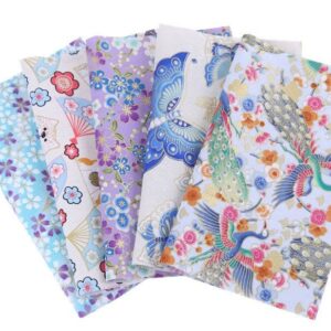 scrap bundle - fabric scraps cotton - fabric remnants - flower fabric scrap 5pcs