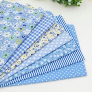 scrap bundle - fabric scraps cotton - fabric remnants - flower fabric scrap 7pcs-Thin Cotton Fabric Bundle