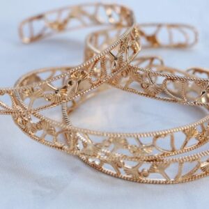 1 pcs Filigree Cuff Bracelet- cuff bracelet blank - Filigree Bracelet Blank - Adjustable Bangle  -Brass Filigree Cuff -