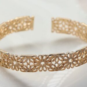 Filigree Cuff Bracelet- cuff bracelet blank - Filigree Bracelet Blank - Adjustable Bangle  -Brass Filigree Cuff -2pcs